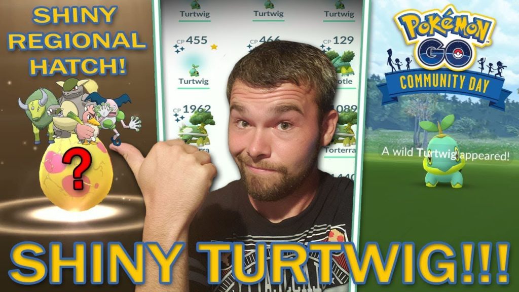 SHINY TURTWIG COMMUNITY DAY! ANOTHER SHINY REGIONAL HATCHED! (Pokemon GO)