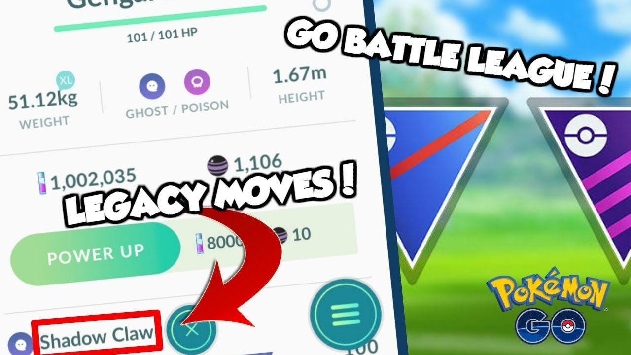 LEGACY MOVES RETURN GO BATTLE LEAGUE NEW ATTACKS MASSIVE UPDATE